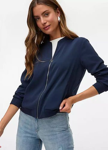 Vero Moda Lightweight Bomber Jacket - Navy
