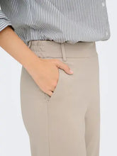 Load image into Gallery viewer, ONLY Stretch Jersey Straight Fit Tailored Trousers - Ecru