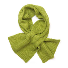 Load image into Gallery viewer, POM Charlotte Green Herringbone Pull Through Scarf