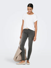 Load image into Gallery viewer, ONLY Short Sleeve Fold Up Cuff T-Shirt - Bright White