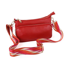 Load image into Gallery viewer, POM Red Vegan Leather Cross Body Bag