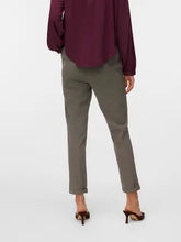 Load image into Gallery viewer, Vero Moda Kiara Tailored Stretch Trousers - Brown Melange