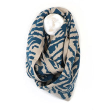 Load image into Gallery viewer, POM Teal Animal Print Snood