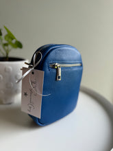 Load image into Gallery viewer, Royal Blue Small Leather Crossbody Bag