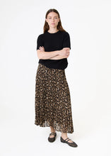 Load image into Gallery viewer, Dreams Leopard Print Chiffon Pleated Skirt