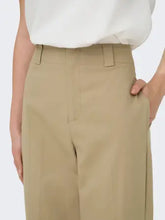 Load image into Gallery viewer, ONLY Cropped Fit Chino Trousers - Sand