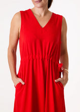 Load image into Gallery viewer, Dreams V Neck Sleeveless with Pockets - Poppy