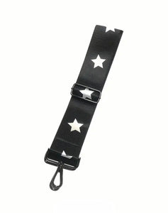 Black and Silver Stars Bag Strap