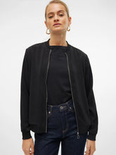 Load image into Gallery viewer, Vero Moda Long Sleeve Bomber Jacket - Black