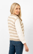 Load image into Gallery viewer, Sophie Wool Blend Round Neck Tank - Beige/Cream