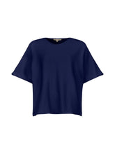 Load image into Gallery viewer, Navy Boxy Short Sleeve Jumper