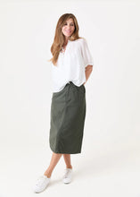 Load image into Gallery viewer, DREAMS Textured Tie Neck Shirred Blouse - White