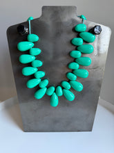 Load image into Gallery viewer, Turquoise Teardrop Statement Necklace
