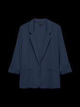 Load image into Gallery viewer, Vero Moda Navy 3/4 Sleeve Blazer - Navy