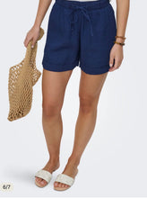 Load image into Gallery viewer, ONLY Indigo Seersucker Pull On Shorts