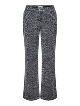 Load image into Gallery viewer, ONLY Animal Print Wide Leg Jean - Grey