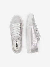 Load image into Gallery viewer, ONLY Silver Canvas Pumps