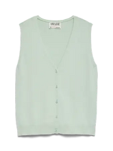 Load image into Gallery viewer, AWARE V Neck Knitted Vest Top - Aqua Foam