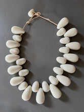 Load image into Gallery viewer, White Teardrop Statement Necklace