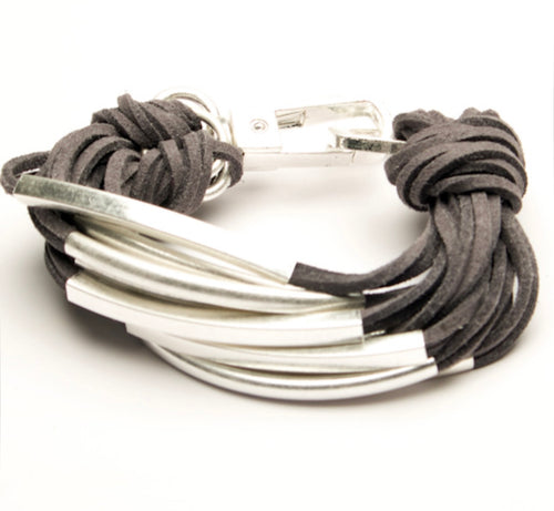 Eliza Gracious Multi Strand Suede Bracelet