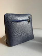 Load image into Gallery viewer, Suede and leather Small Cross Body Bag - Navy