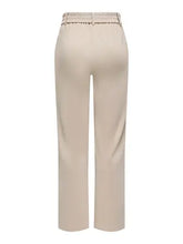 Load image into Gallery viewer, ONLY Stretch Jersey Straight Fit Tailored Trousers - Ecru