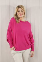 Load image into Gallery viewer, Goose Island Soft Knit Batwing Jumper - Hot Pink