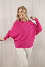 Load image into Gallery viewer, Goose Island Soft Knit Batwing Jumper - Hot Pink