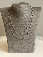 Load image into Gallery viewer, Double Layered Black Bead Necklace