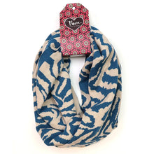 Load image into Gallery viewer, POM Teal Animal Print Snood