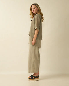 DECK Double Layered Top - Taupe