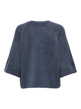 Load image into Gallery viewer, ONLY 3/4 Sleeve Knitted Jumper - Navy