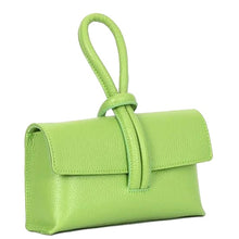 Load image into Gallery viewer, Lime Leather Loop Handle Bag