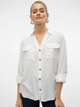 Load image into Gallery viewer, Vero Moda Pocket Front Shirt - White