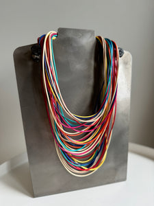 Rainbow Multi Layered Rope Necklace