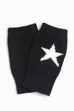 Load image into Gallery viewer, Alice Star Wrist Warmers - Black