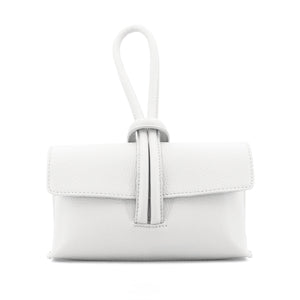 Leather Loop Handle Bag - White