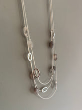 Load image into Gallery viewer, Eliza Gracious Multi Layer Necklace - Pale Grey/Silver