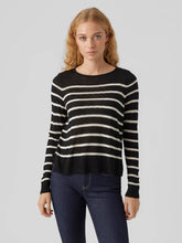 Load image into Gallery viewer, Vero Moda Nova Knitted Jumper - Black/Cream