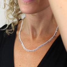 Load image into Gallery viewer, POM Silver Plated Multi Disc &amp; Chain Necklace