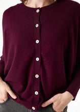 Load image into Gallery viewer, DREAMS Cashmere Touch Batwing Cardigan - Merlot