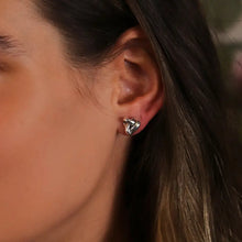 Load image into Gallery viewer, POM Silver Plated Infinity Knot Earrings