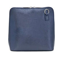 Load image into Gallery viewer, Made in Italy Small Cross Body Bag - Metallic Navy