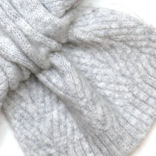 Load image into Gallery viewer, POM Pull Through Grey Scarf