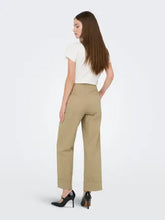 Load image into Gallery viewer, ONLY Cropped Fit Chino Trousers - Sand
