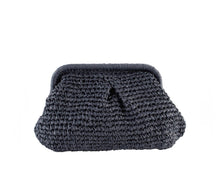 Load image into Gallery viewer, Straw Clutch Bag - Navy