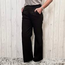 Black Wide Leg Magic Stretch Trousers
