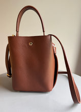 Load image into Gallery viewer, Leather Grab Handle Bag - Dark Tan
