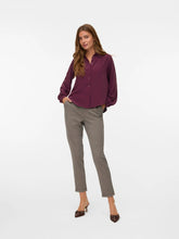 Load image into Gallery viewer, Vero Moda Kiara Tailored Stretch Trousers - Brown Melange