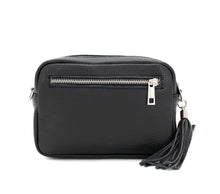 Load image into Gallery viewer, Made in Italy Leather Zebra Print Camera Bag